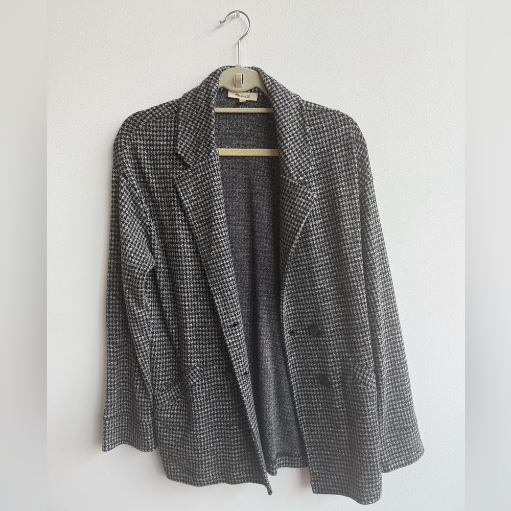 Madewell Grey and Black Slouchy Blazer - Size XS, never worn